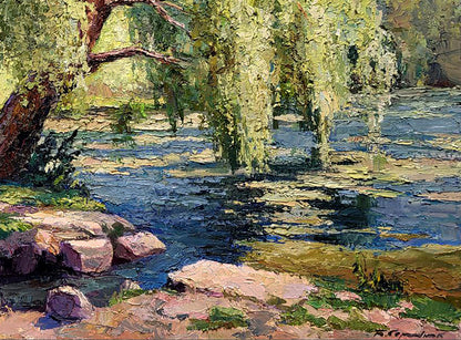 Oil painting Weeping willow / Serdyuk Boris Petrovich