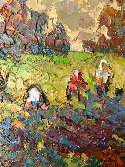 Oil painting Village days Oleksiy Ivanyuk