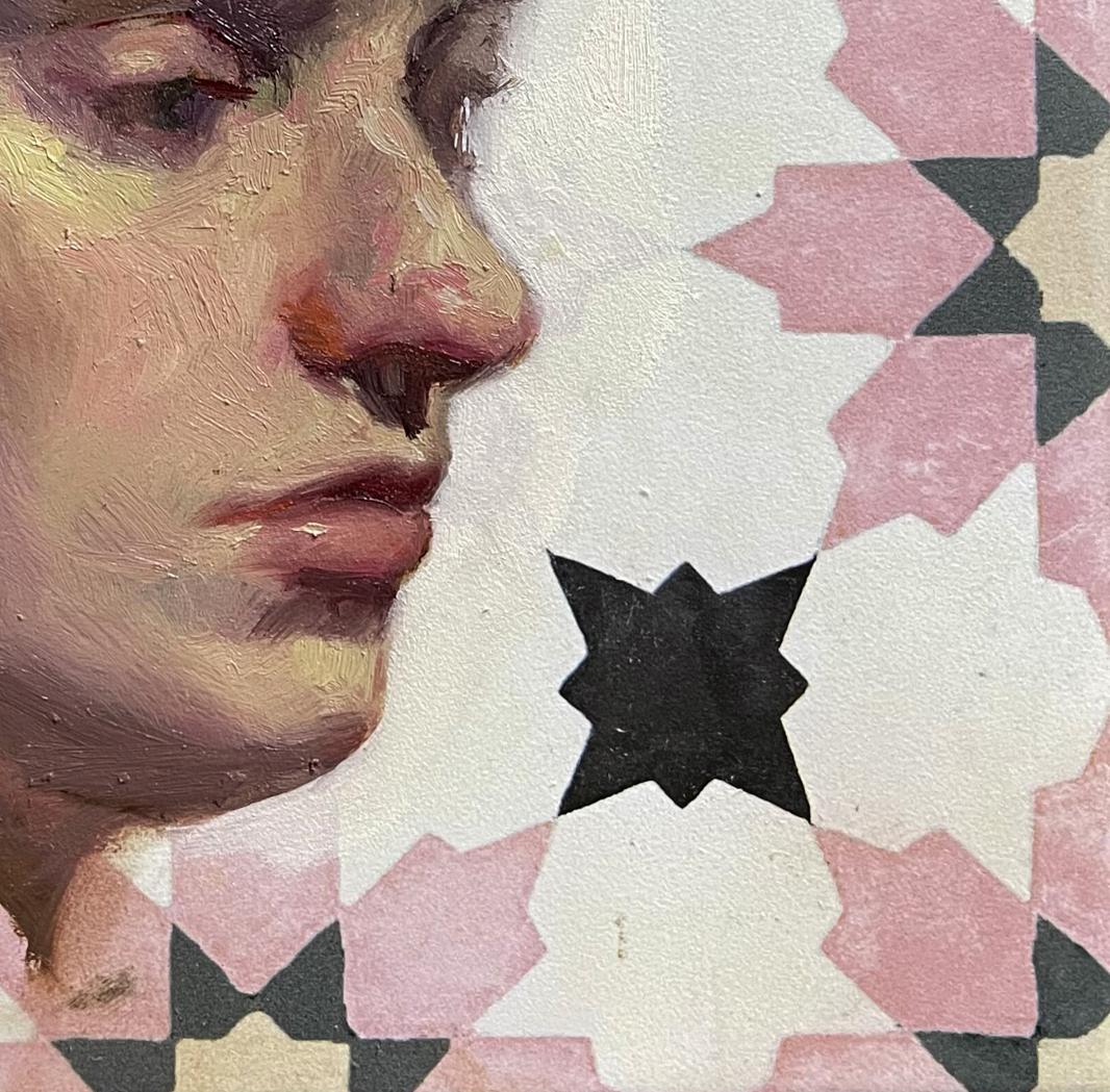 Oil painting Portrait of a woman Helena Annam Butt