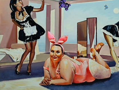 Oil painting The mistress of the house Igor Konovalov