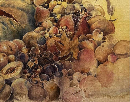 Watercolor painting Still life with pests Dmytro Startsev