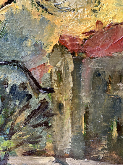 Oil painting City streets Mykhailo Burdylo