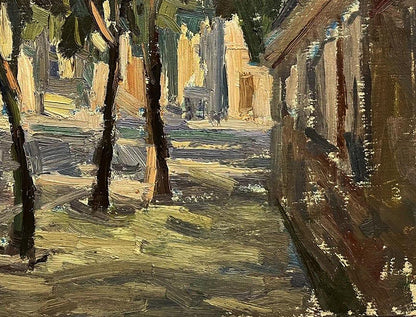 Oil painting Sketch of a city street Oleg Kravets