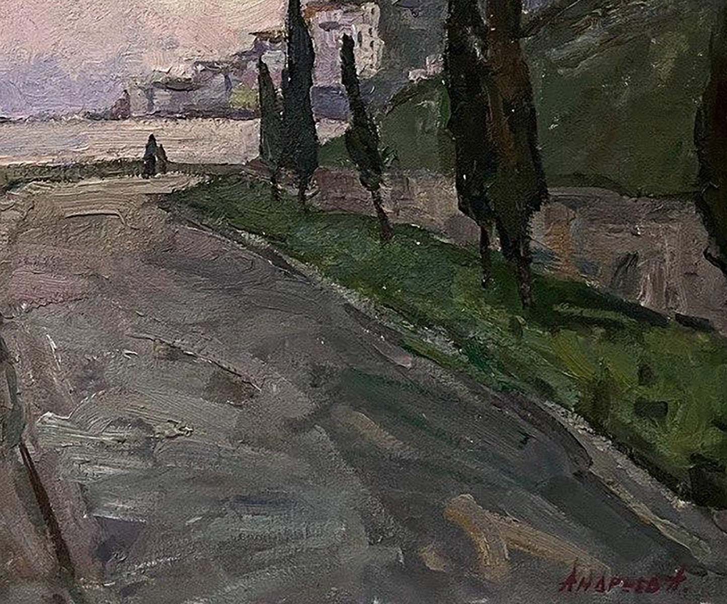 Oil painting Embankment Oleksandr Andreev