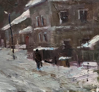 Oil painting City scene Volodymyr Pashchenko