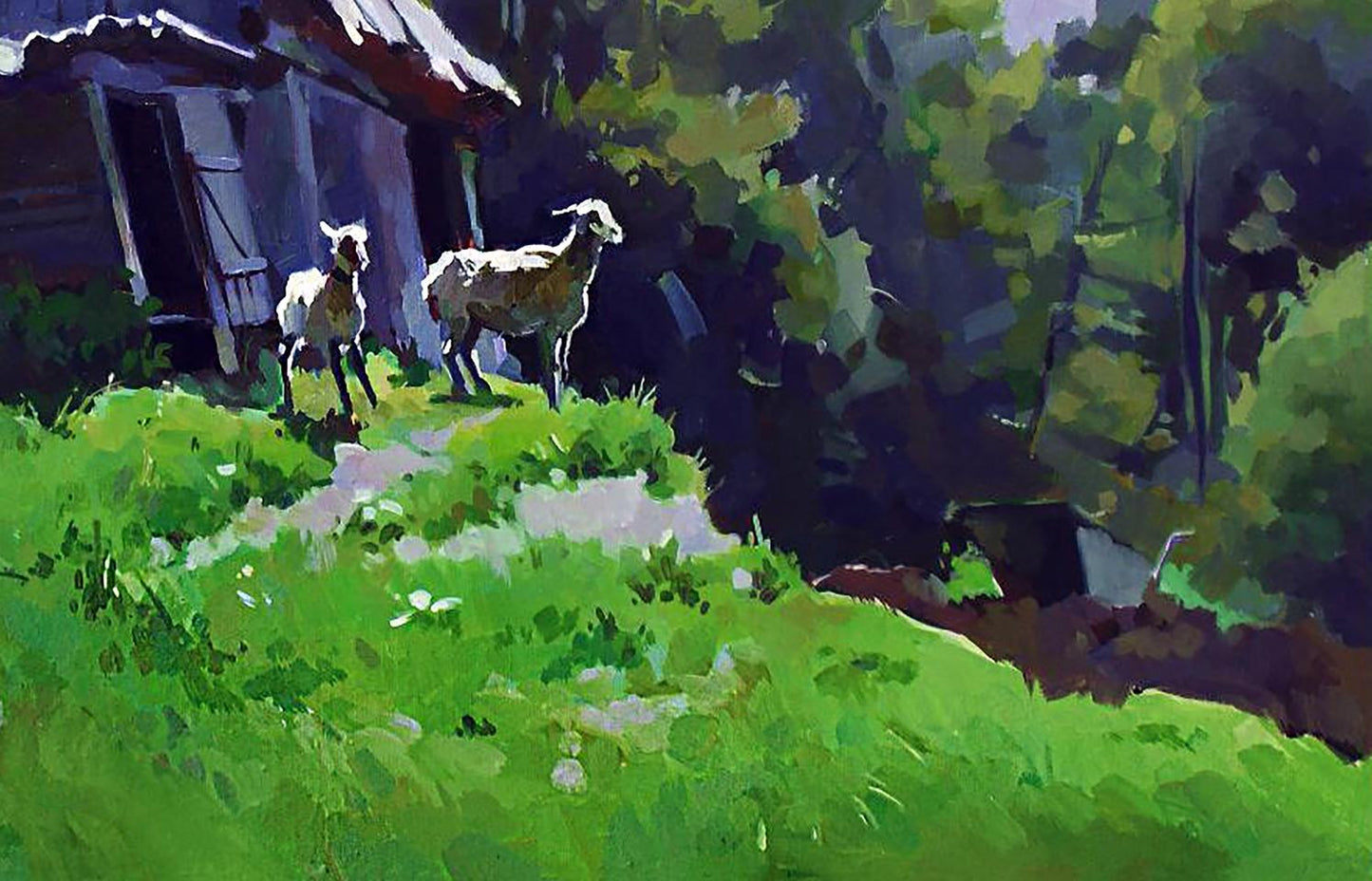 Oil painting Sunny afternoon Anastasia Yaroshevich