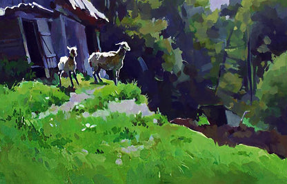 Oil painting Sunny afternoon Anastasia Yaroshevich