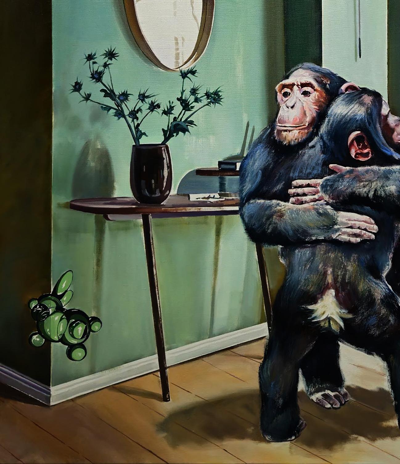 Oil painting Family housewarming Igor Konovalov