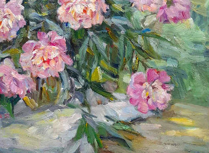 Oi painting Bouquet of peonies Ivan Kovalenko