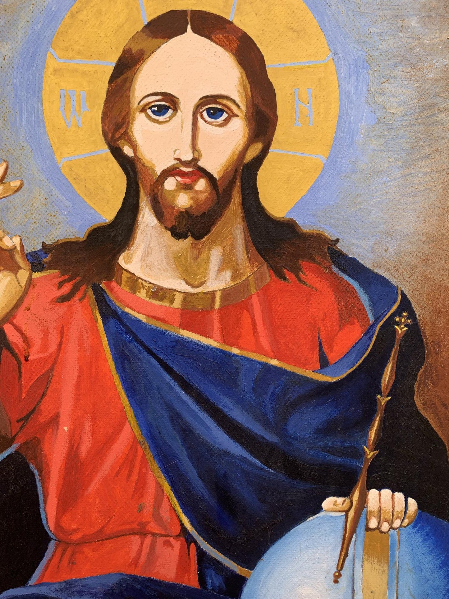 Oil painting Portrait of Jesus Christ Oleksandr Gukalov