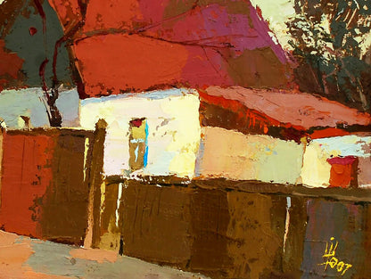 Oil painting Warm March Egor Shvachunov