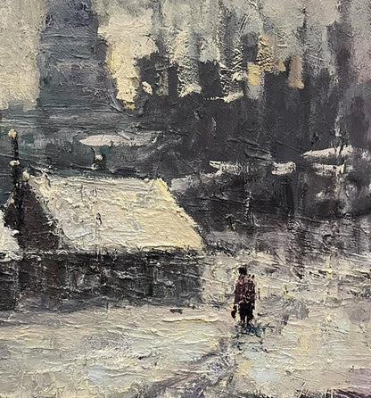 Oil painting In the village Volodymyr Pashchenko