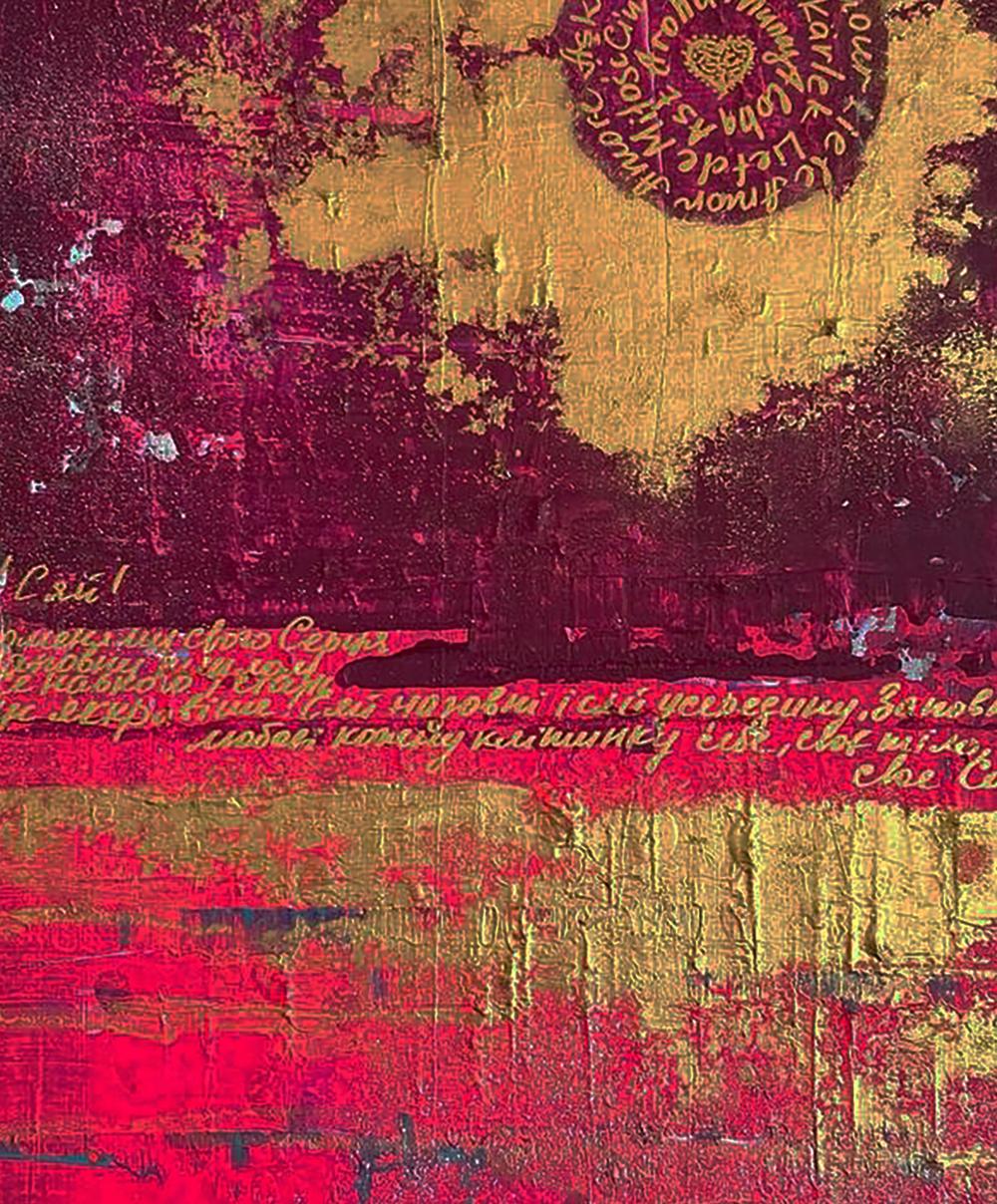 Acrylic painting You shine like the sun Olga Melezhik