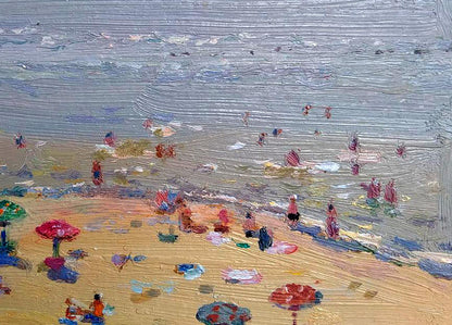 Oil painting City beach Yury Konovalov