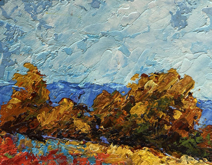 Oil painting Autumn palette of nature V. Zadorozhnya