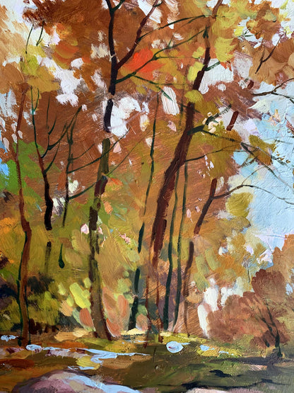 OIl painting Fallen leaves Yuriy Suprunchuk