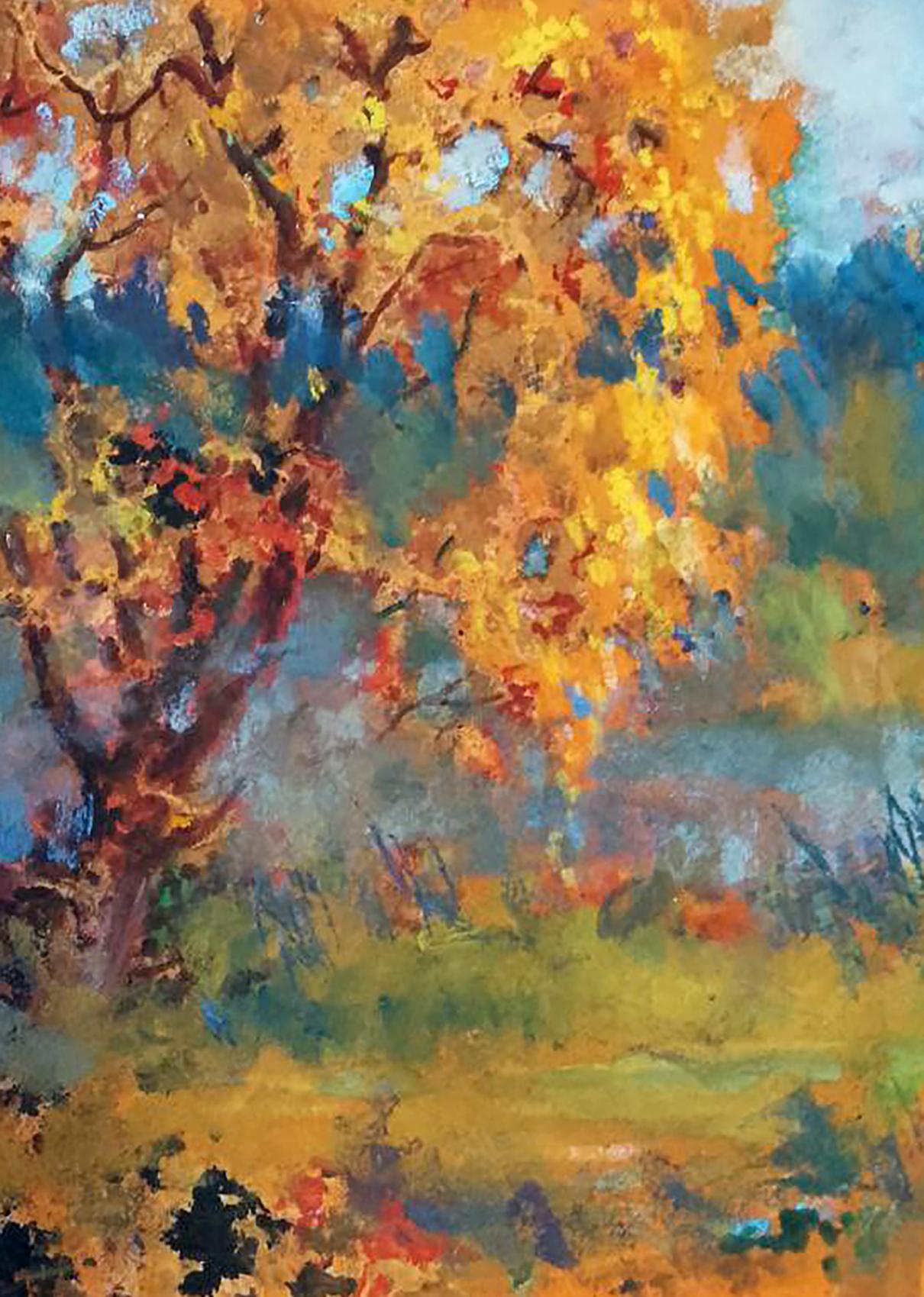 Oil painting Yellowed tree Anatolii Duhnevich