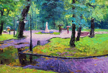 Oil painting City park Boris Serdyuk