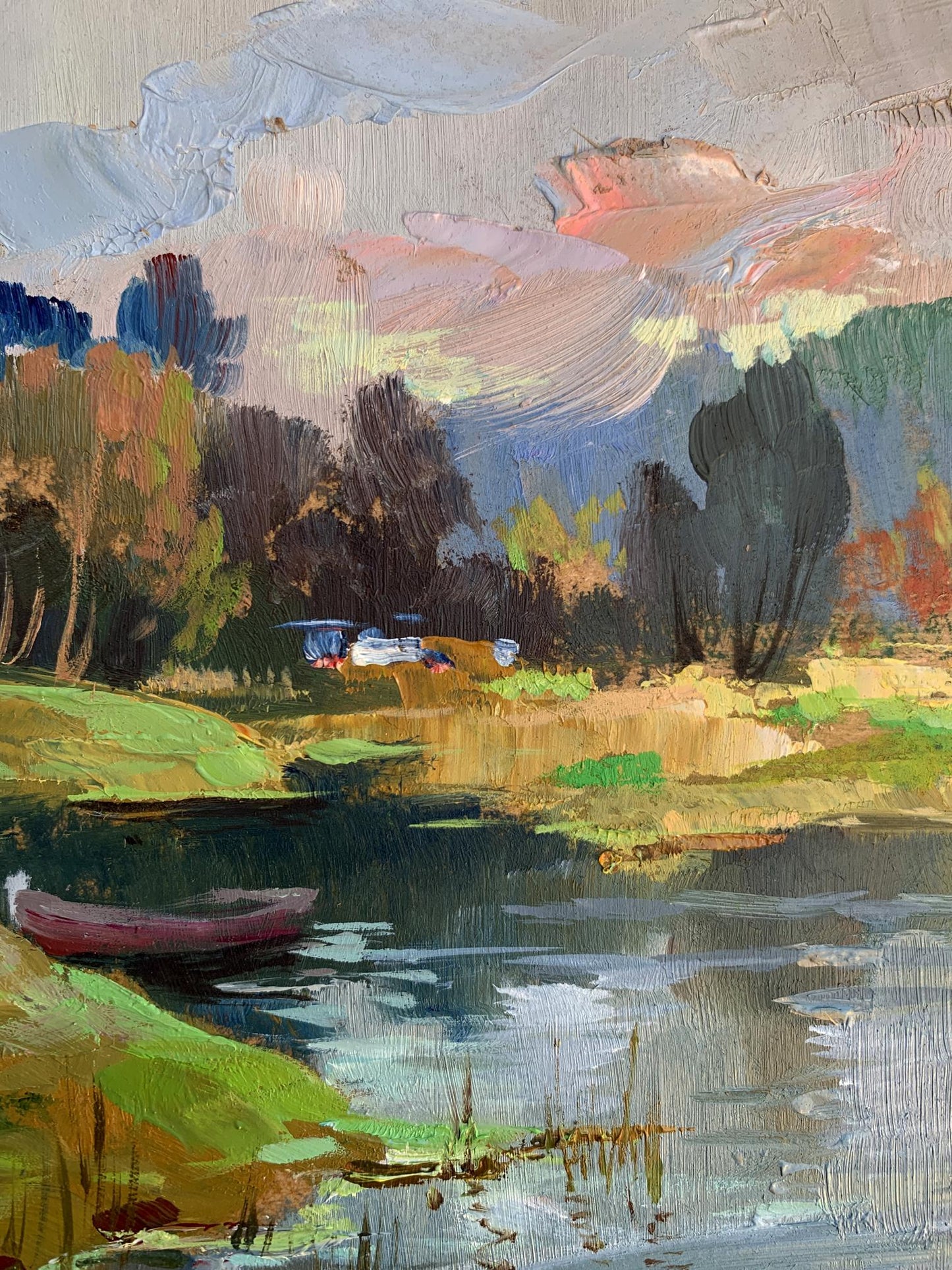 OIl painting On the left bank of the river Yuriy Suprunchuk