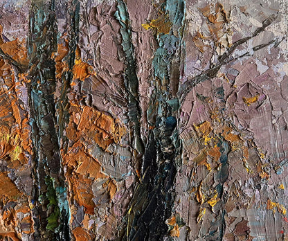 Oil painting Cloudy autumn day Boris Serdyuk