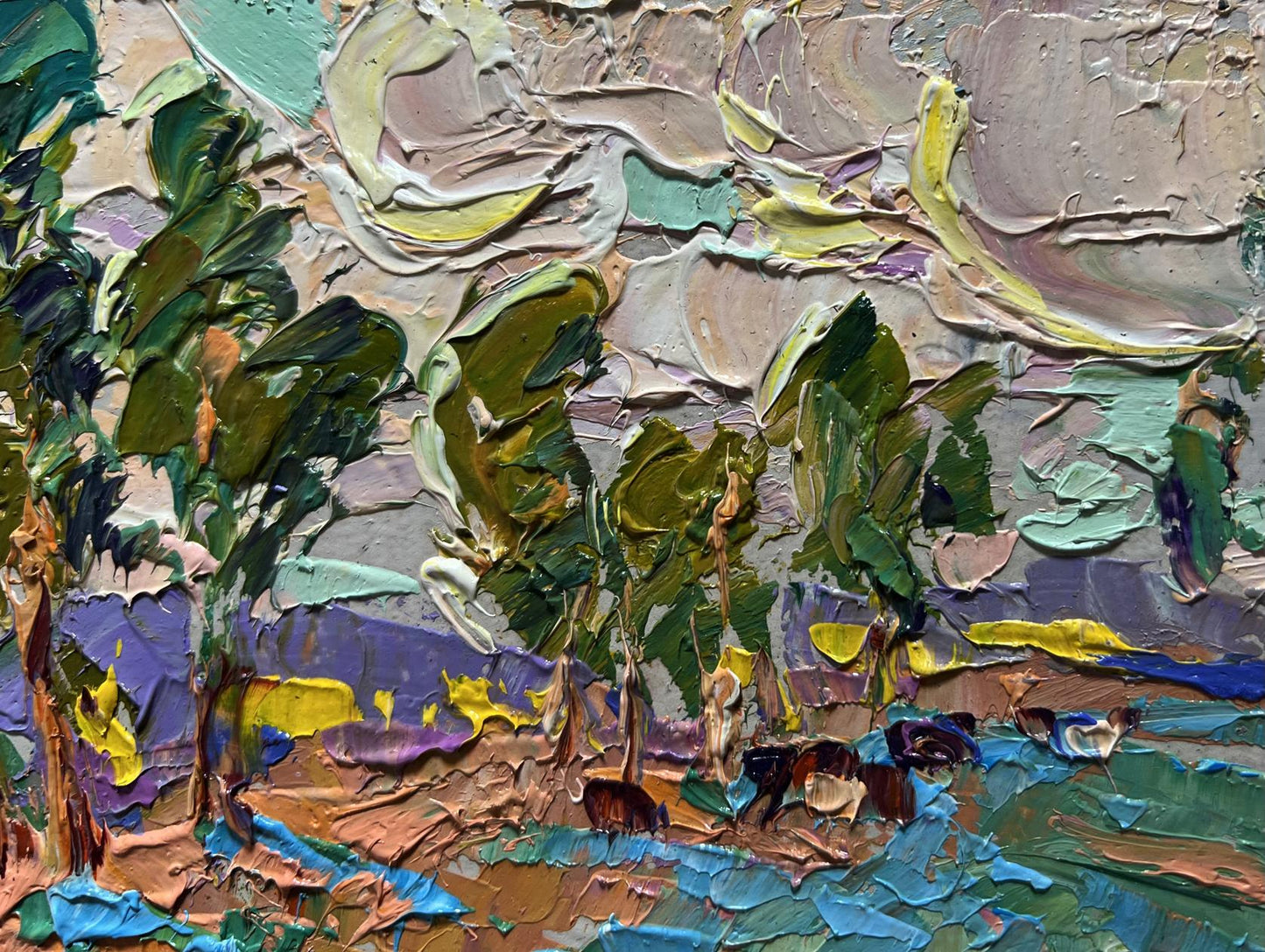 Oil painting In the autumn meadows Oleksiy Ivanyuk