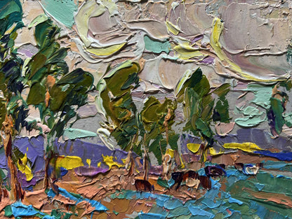 Oil painting In the autumn meadows Oleksiy Ivanyuk