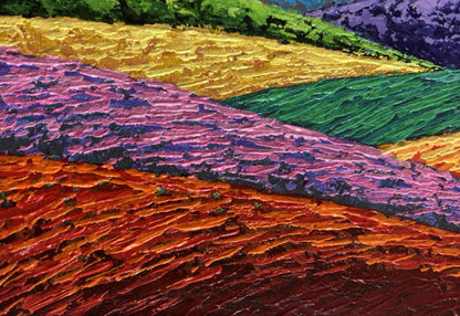 Oil painting Horizon in the lights of the evening sun V. Zadorozhnya