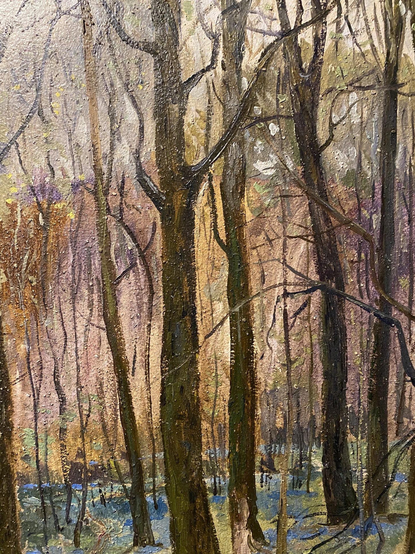 Oil painting Spring in the forest Valentin Kuts