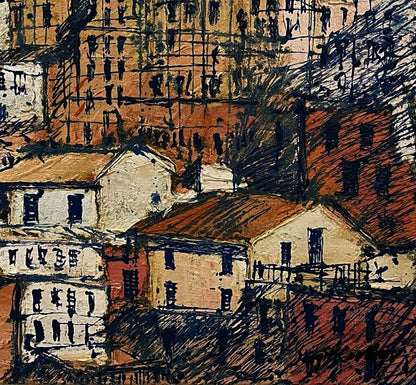 Oil painting Graphic of the City Serhiy Kovalev