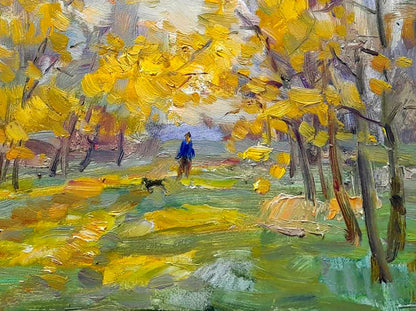 Oi painting On Fallen Leaves Ivan Kovalenko