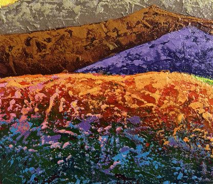 Oil painting Observing a natural phenomenon V. Zadorozhnya