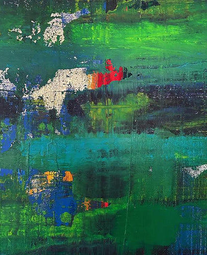 Acrylic painting Walk in the forest Olga Melezhik