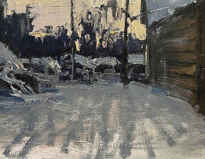 Oil painting Gentle snow Volodymyr Pashchenko