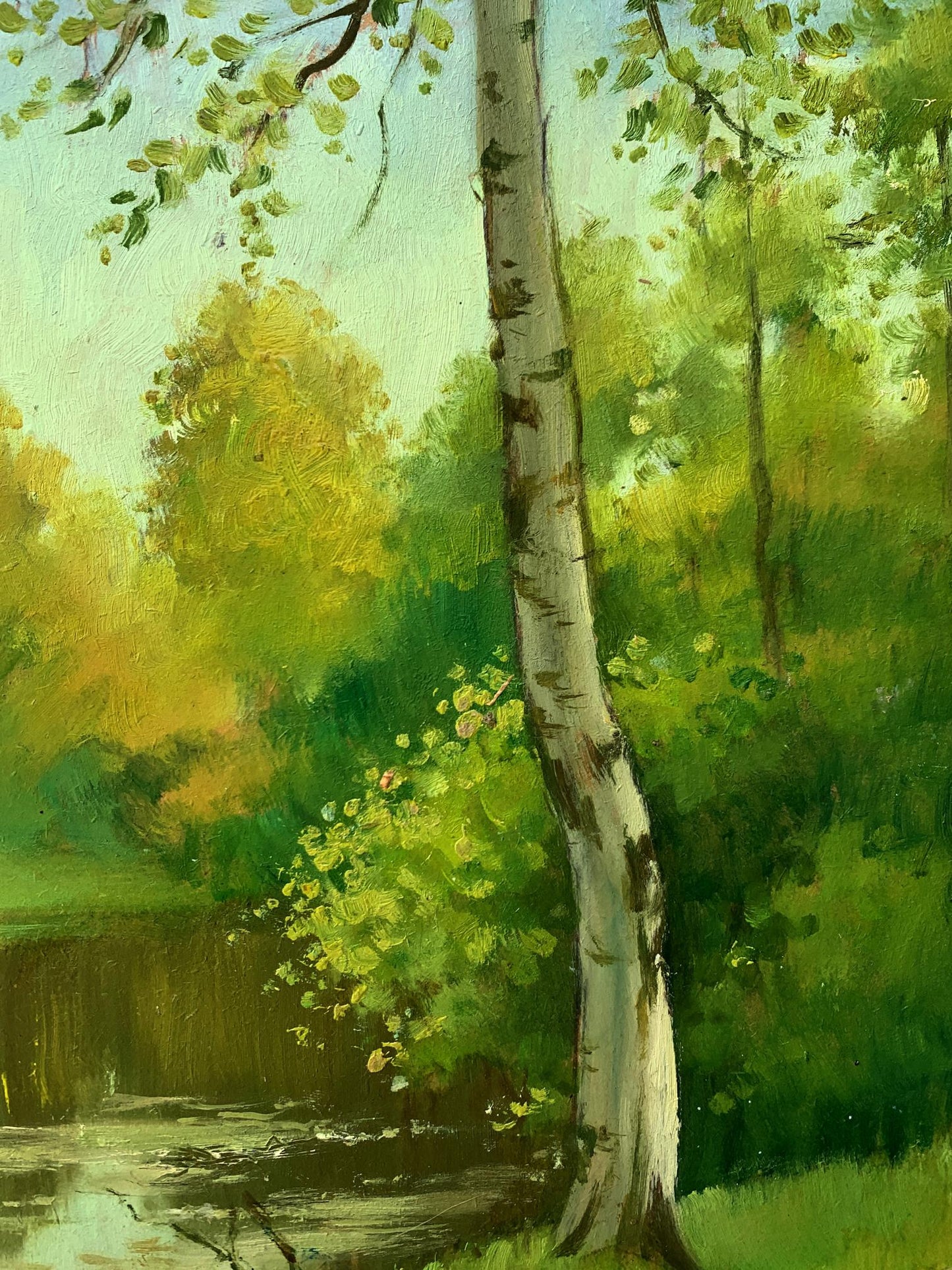 Oil painting Forest park Mykhailo Burdylo