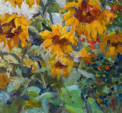 Oi painting Sunflowers are blooming Ivan Kovalenko