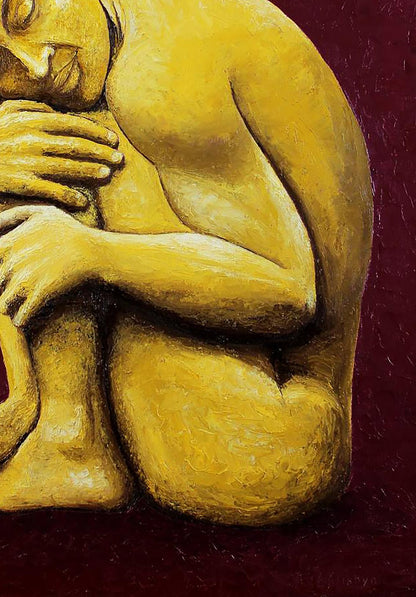 Oil painting Sleeping Buddha Andriy Klishyn