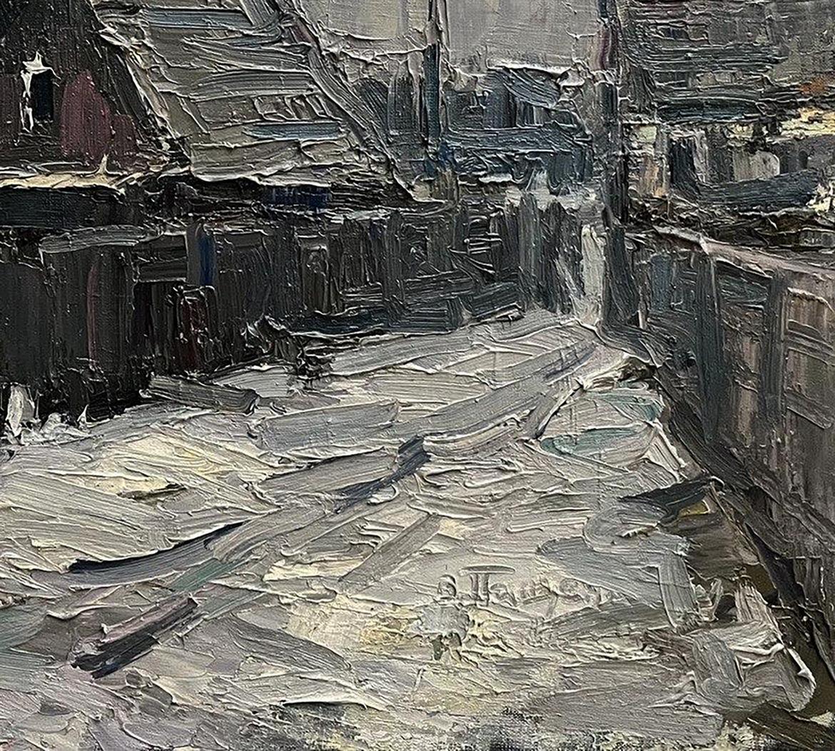 Oil painting Village lane Volodymyr Pashchenko