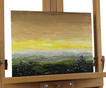 Oil painting Beige landscape Andriy Klishyn