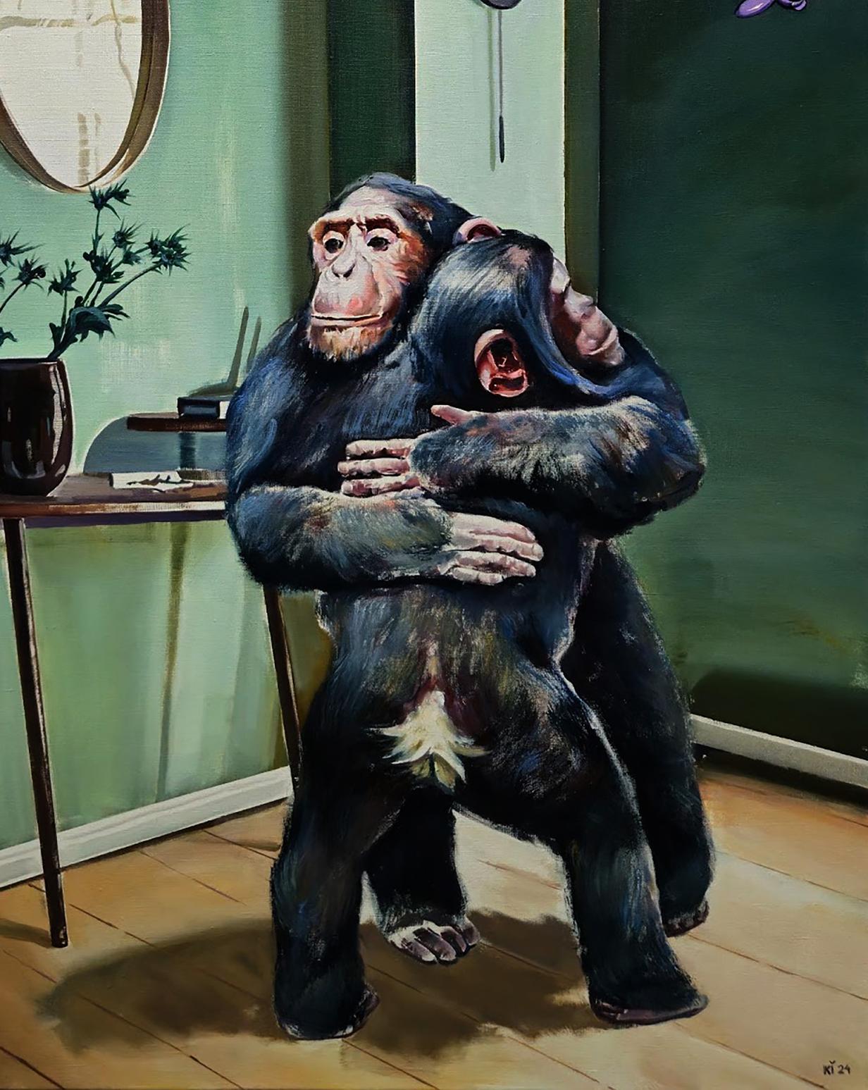 Oil painting Family housewarming Igor Konovalov