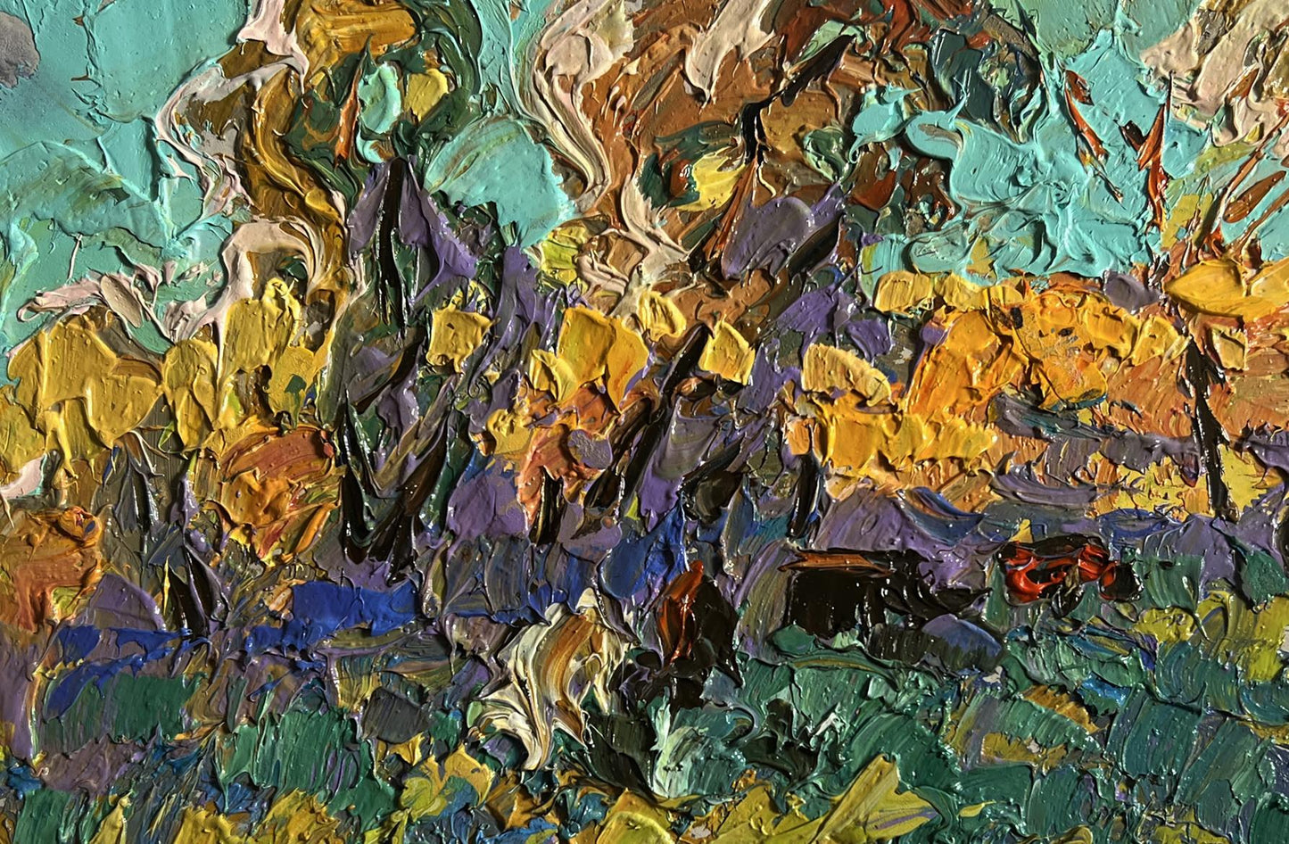 Oil painting A light breeze in the meadows Oleksiy Ivanyuk