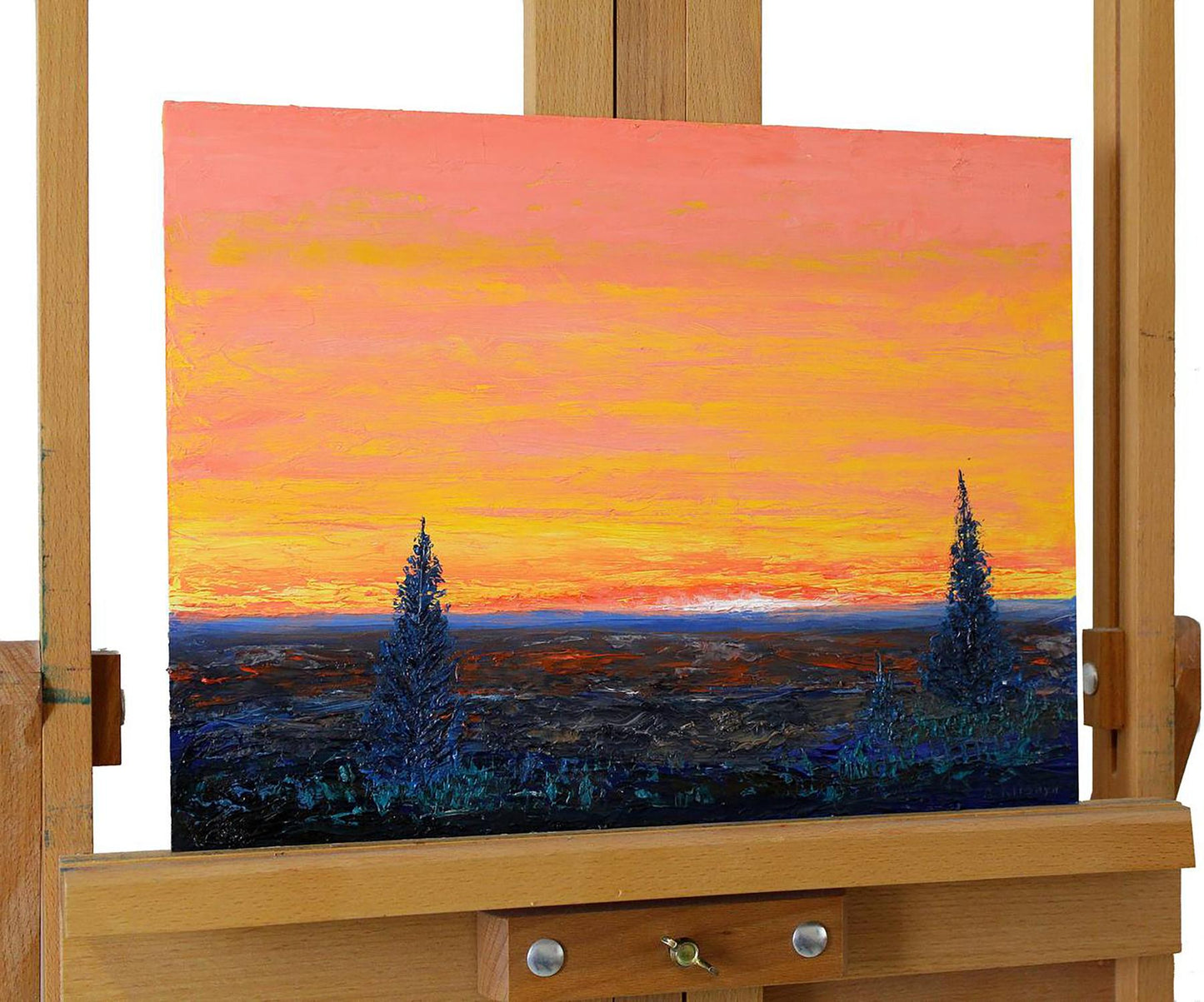 Oil painting Orange Dawn Andriy Klishyn