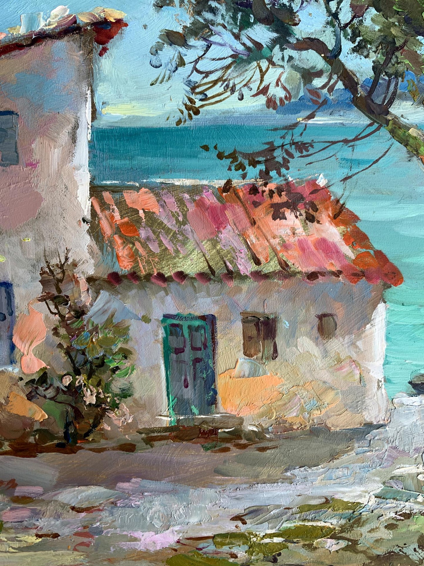 OIl painting House on the seashore Yuriy Suprunchuk