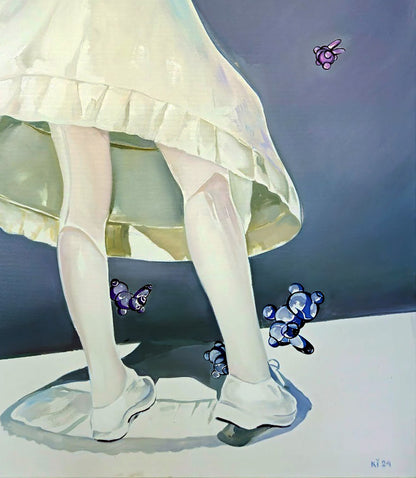 Oil painting Like catcher Igor Konovalov