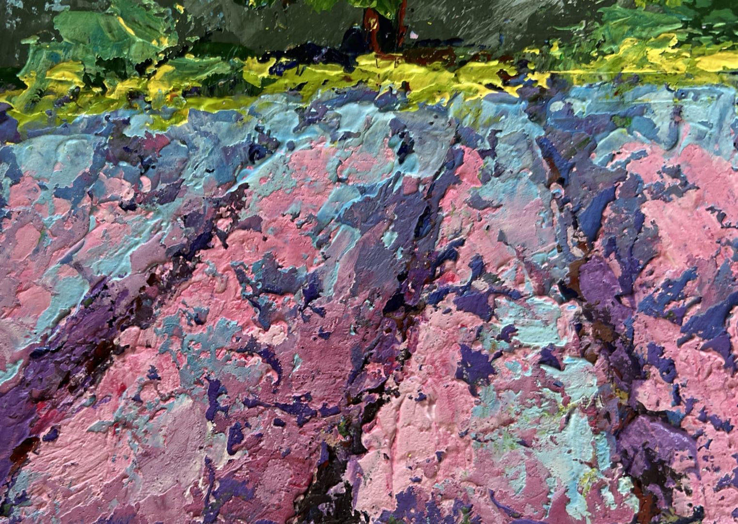 Oil painting Floral glow under the sky V. Zadorozhnya