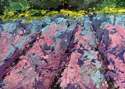 Oil painting Floral glow under the sky V. Zadorozhnya