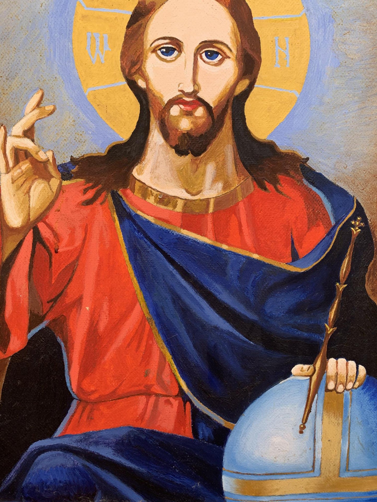 Oil painting Portrait of Jesus Christ Oleksandr Gukalov