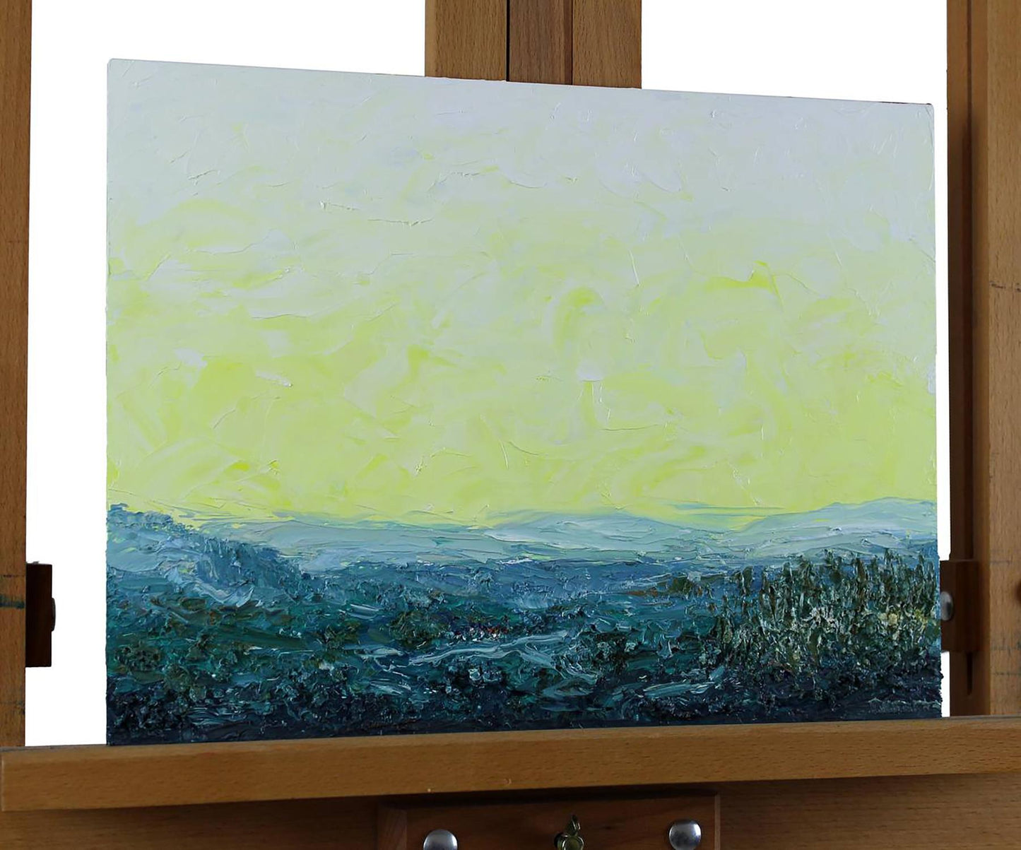 Oil painting Yellow landscape Andriy Klishyn