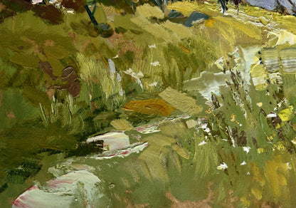 Oil painting The road to the church Yuriy Suprunchuk