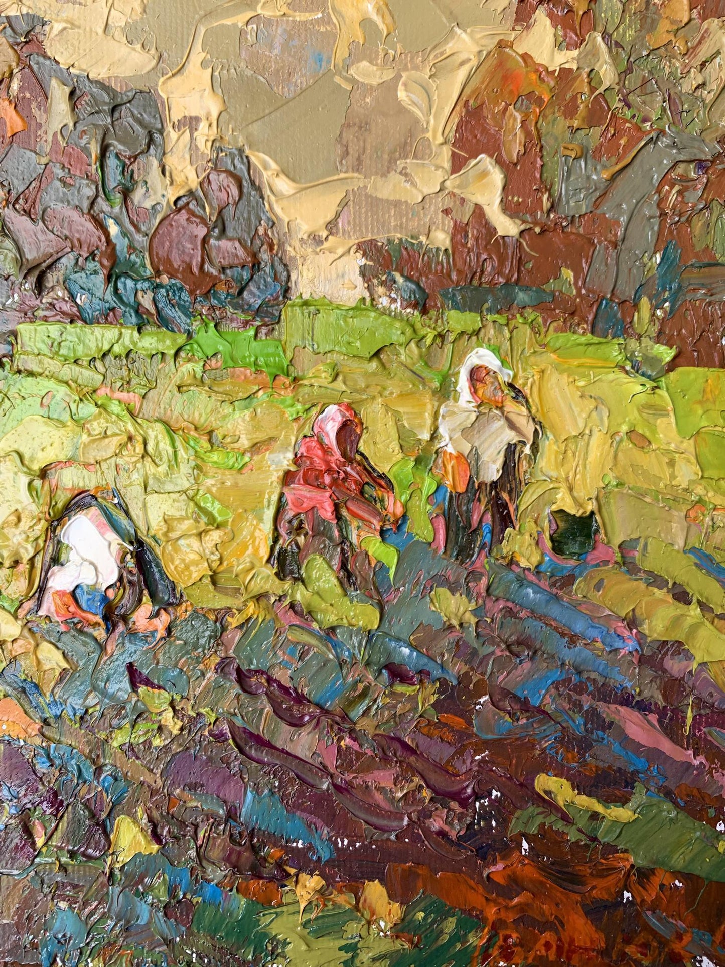 Oil painting Village days Oleksiy Ivanyuk