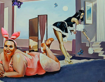 Oil painting The mistress of the house Igor Konovalov